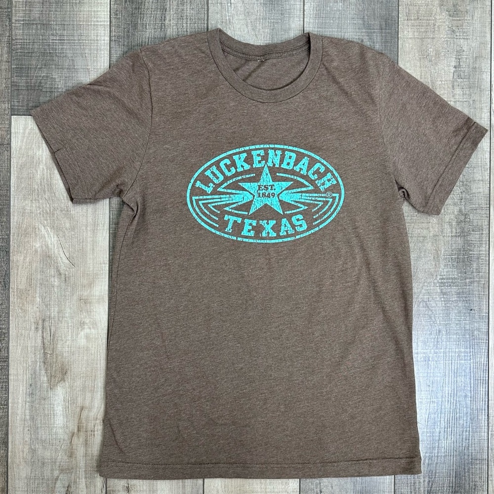 Brown Luckenbach Texas T-Shirt